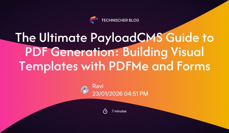 Finly — The Ultimate PayloadCMS Guide to PDF Generation: Building ...